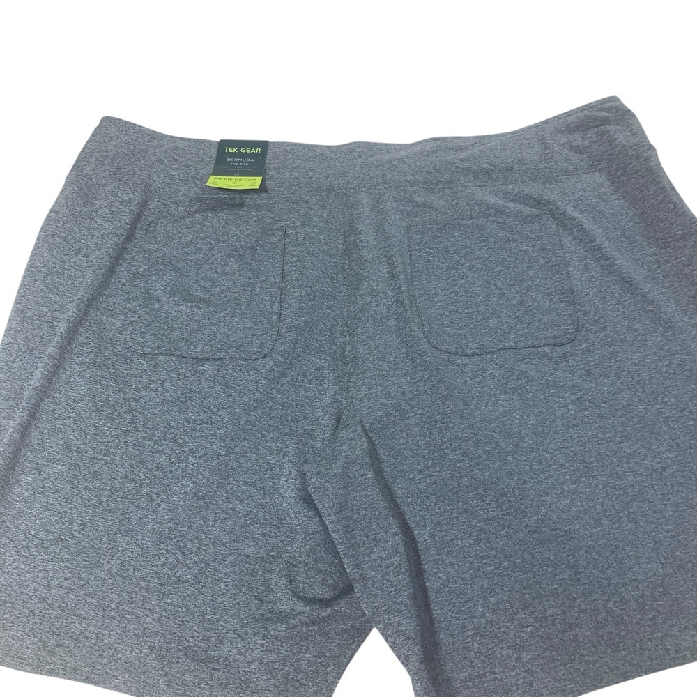 NWT TEK GEAR On-the-Go Womens‎ 3X Activewear Shorts Gray Gym Athletic new